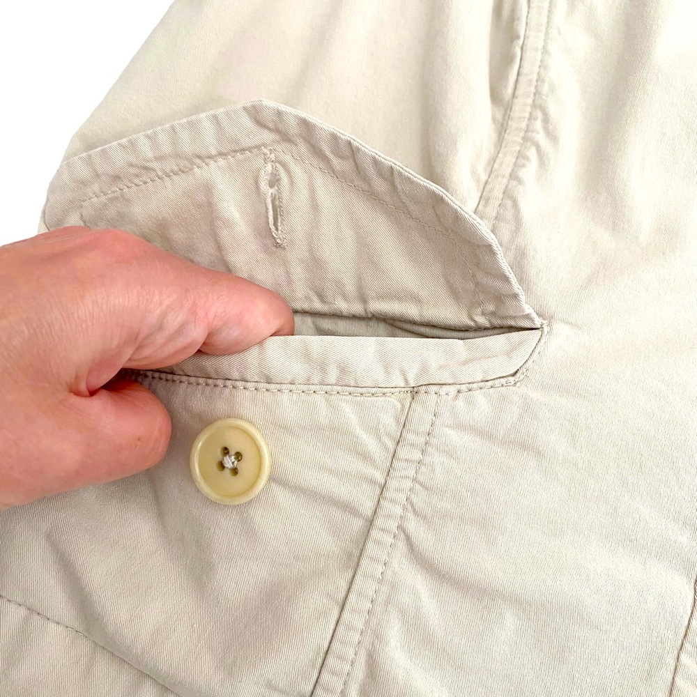 Talbots Petites Beige Button Front Jacket, Petite… - image 5